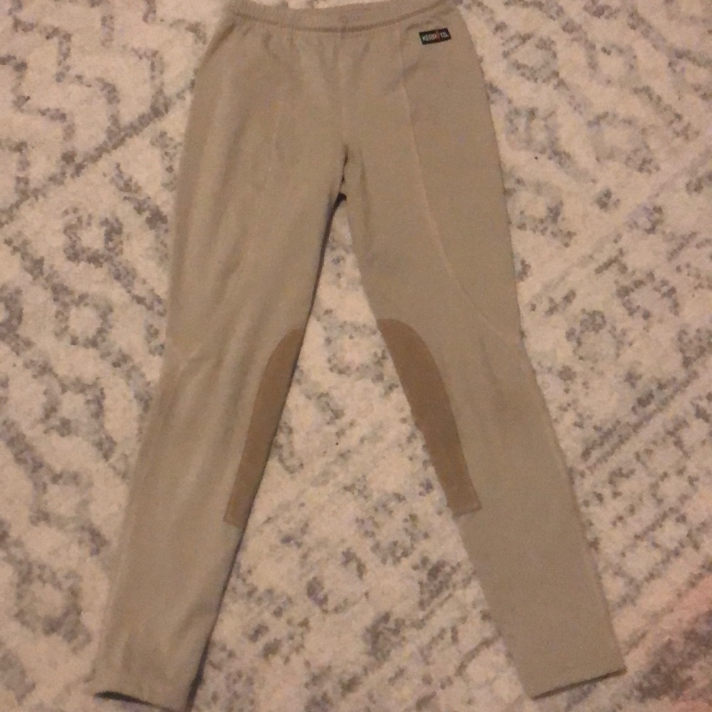 Kids Drawstring Kerrits riding leggings with Knee patch